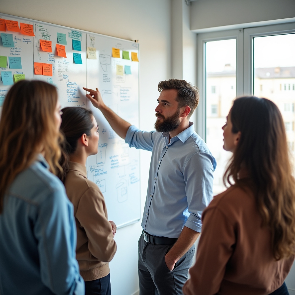 Групповая работа на тренинге по управлению